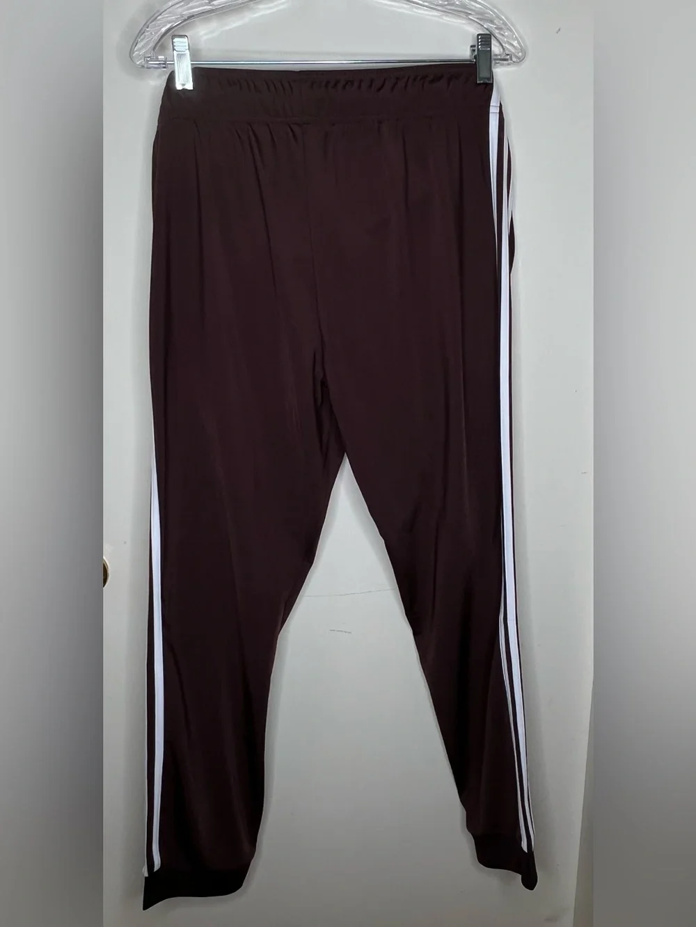 Adidas Brown 3 Strip Jogger, Women’s Large